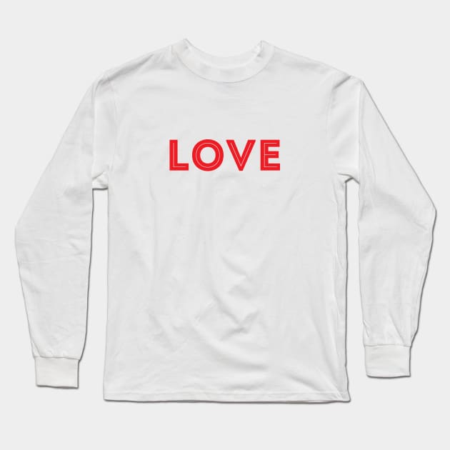 simple ,,love'' typography Long Sleeve T-Shirt by ddesing